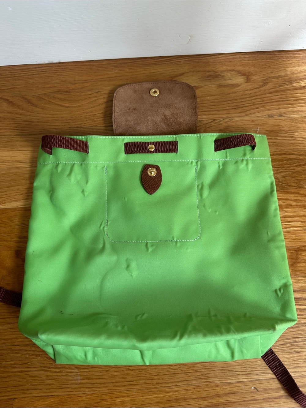 Lime green longchamp backpack - Picture 13 of 14